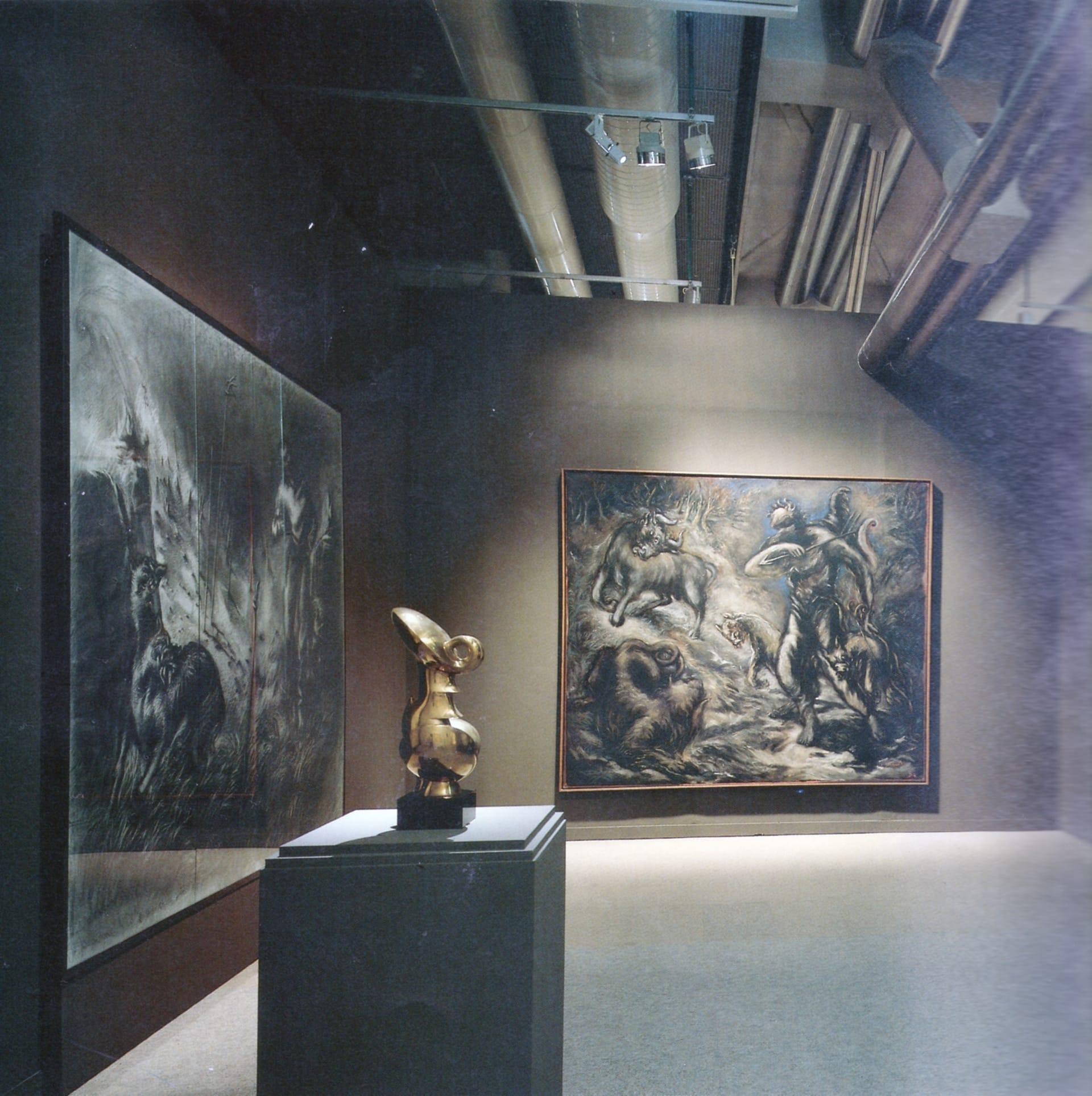 Sculptures de Jean Chauvin au Centre Pompidou et atelier du sculpteur à Malakoff