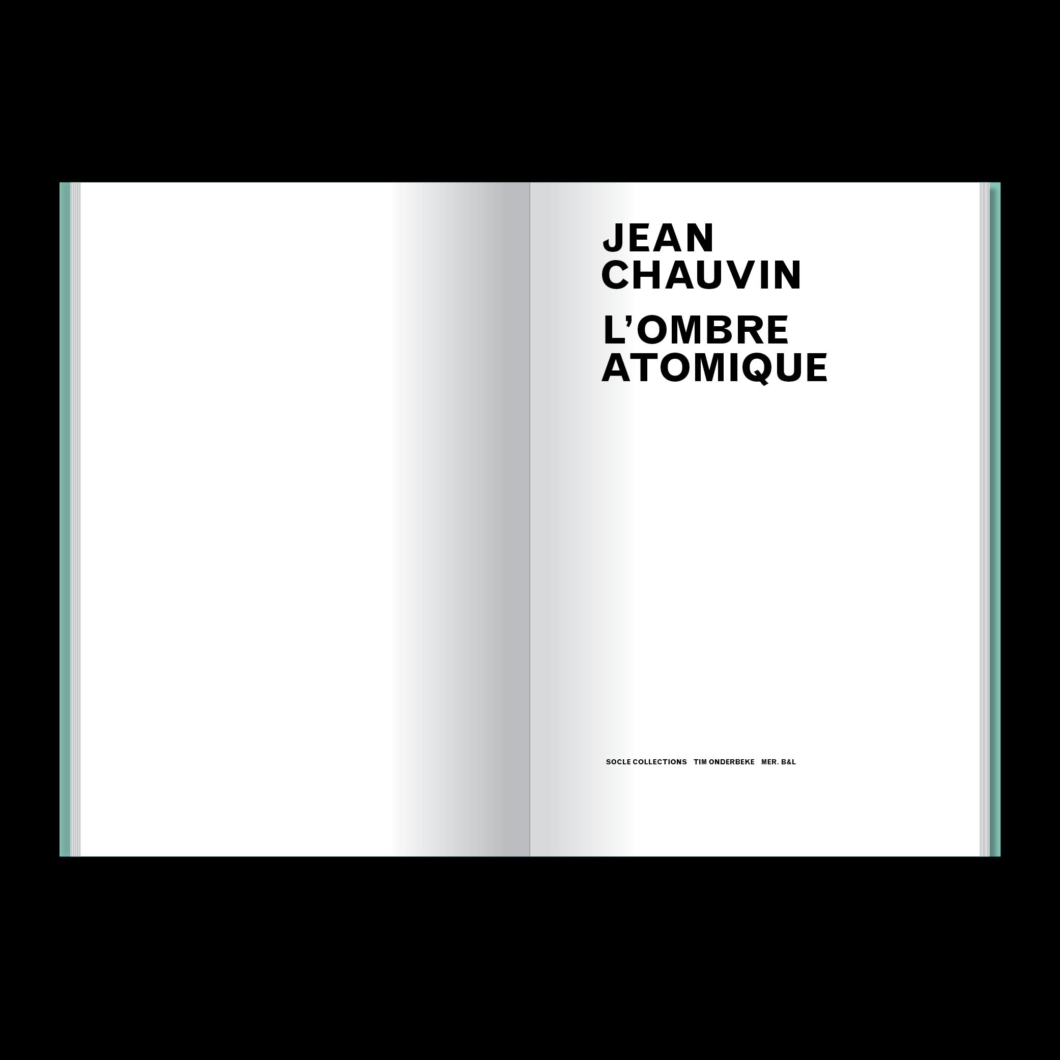 Jean Chauvin, L'Ombre Atomique, pages intérieures, photographies de sculptures