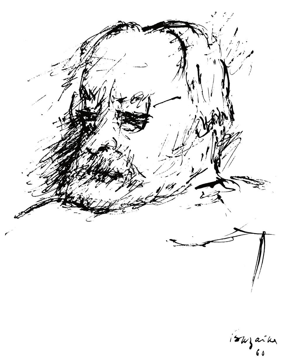 Portrait de Jean Chauvin par Jean Bazaine, 1960